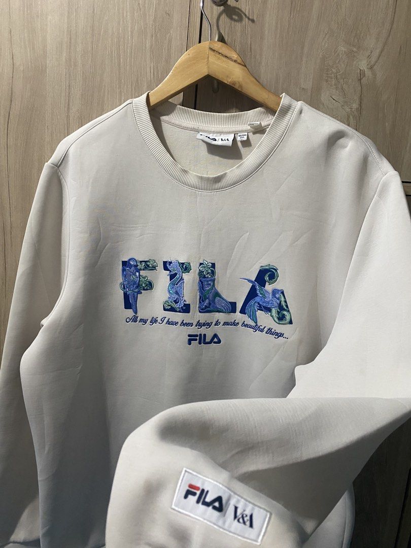 Fila embroidered patch longsleeve (Category: Coats, Jackets and Outerwear) located in Binan City. Submitted by rnj_affordable (Listing ID 1471002339, Image 2). Description: needwash lang heavy ctton.