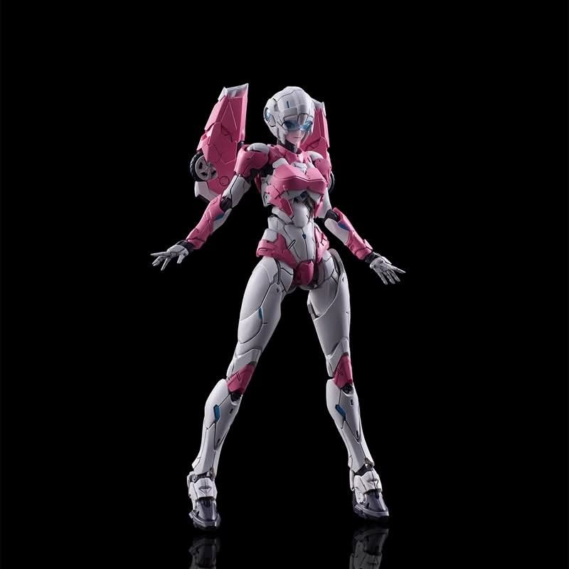 FLAME TOYS Furai Action - Arcee (Category: Figurines & Statues) located in Manila. Submitted by mauchan00000303 (Listing ID 1470979173, Image 1). Description: - Articulated pink and white mecha anime action figure - Highly poseable joints for dynamic action poses - Detailed armor design with shoulder wheel accents - Includes modular display base with support arm - Comes with interchangeable hands, twin pink energy blades, and rifle accessory.