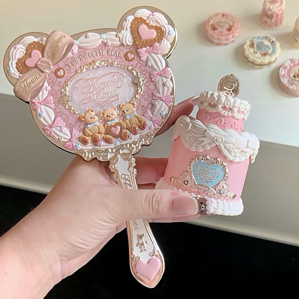 Flower Knows Sweetie Bear Mirror — Pink (Category: Makeup) located in Las Pinas. Submitted by rich.collects (Listing ID 1471091029, Image 2). Description: .