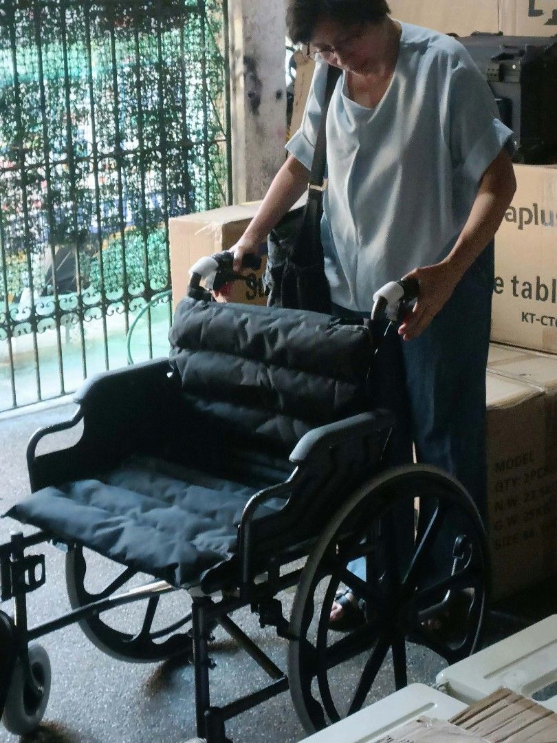 for obese wheelchair (Category: Wheelchairs) located in Manila. Submitted by joy63057743416 (Listing ID 1470936082, Image 1). Description: we accept bulk orders brandnew affordable onhand negotiable good quality and condition open for pick up and delivery high quality we also sell many medical supplies call me 09268225723 cod,gcash,bank transfer lifetime time free service.