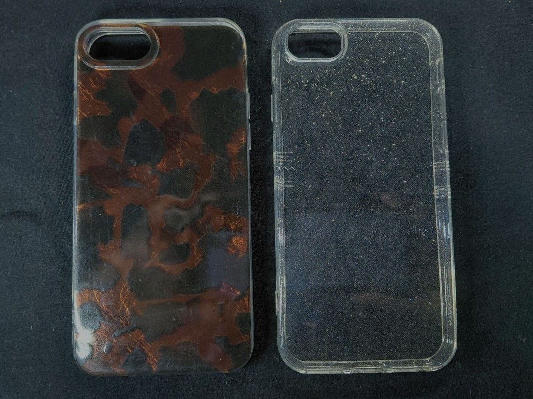 FOR SALE: IPHONE 7 LEOPARD AND GLITTERY CASE (php 80 each) (Category: Cases & Sleeves) located in Manila. Submitted by kaechua (Listing ID 1471094137, Image 1). Description: Price is negotiable for more than 3 purchases in this account..