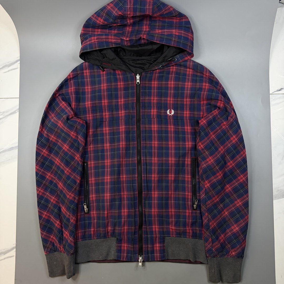 Fred Perry - Reversible Zip Hooded Jacket (Category: Coats, Jackets and Outerwear) located in Paranaque City. Submitted by millennial_goodz (Listing ID 1471057287, Image 2). Description: WTS Fred Perry - Reversible Zip Hooded Jacket Size Large Dimensions: 21.5 / 26.5" Good as new condition Authentic DM.