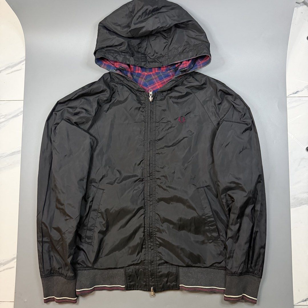 Fred Perry - Reversible Zip Hooded Jacket (Category: Coats, Jackets and Outerwear) located in Paranaque City. Submitted by millennial_goodz (Listing ID 1471057287, Image 1). Description: WTS Fred Perry - Reversible Zip Hooded Jacket Size Large Dimensions: 21.5 / 26.5" Good as new condition Authentic DM.