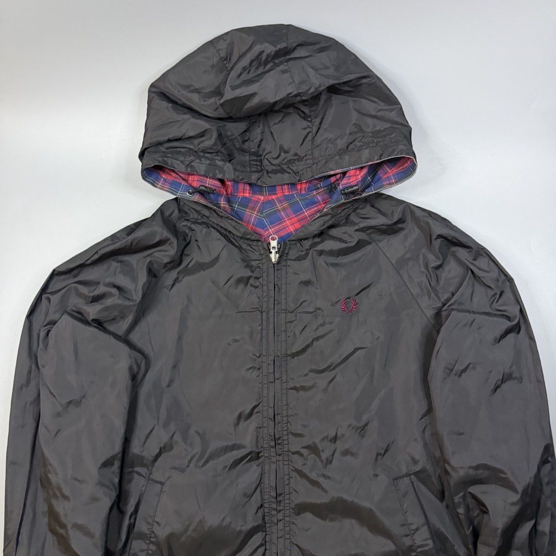 Fred Perry - Reversible Zip Hooded Jacket (Category: Coats, Jackets and Outerwear) located in Paranaque City. Submitted by millennial_goodz (Listing ID 1471057287, Image 3). Description: WTS Fred Perry - Reversible Zip Hooded Jacket Size Large Dimensions: 21.5 / 26.5" Good as new condition Authentic DM.