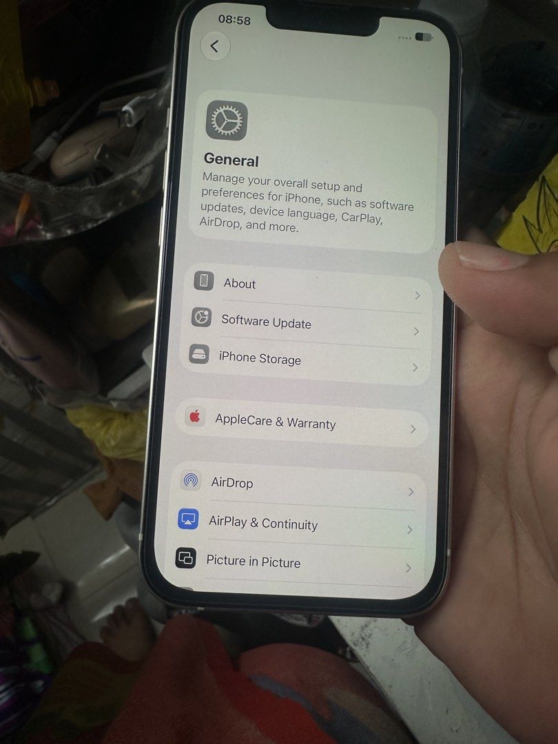 Fs.. All goods same as New no dents (Category: iPhone 13 Series) located in Manila. Submitted by angieyoo (Listing ID 1470943882, Image 3). Description: Fs All goods factory Unlocked Unli reset No dents All parts are original Lady owned .