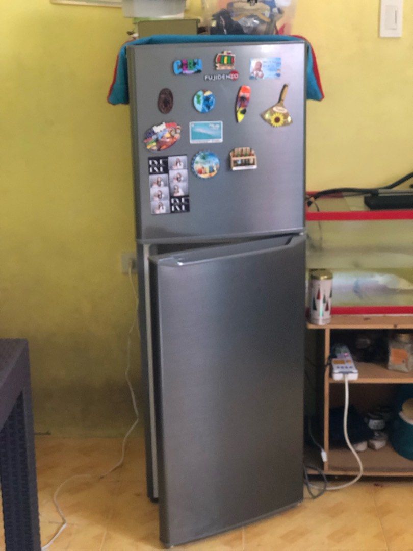 FUJIDENZO DOUBLE DOOR REFRIGERATOR (Category: Other Home Appliances) located in General Trias. Submitted by dmcwl (Listing ID 1471039486, Image 1). Description: PRICE IS NEGOTIABLE. 12k original price. RFS: Di na po ginagamit dahil may existing ref po na ginagamit sa bahay. Good as new since Jan. 2024 lang po nabili and sobrang bihira lang mabuksan. Please send dm for more details. Strictly payment first policy. Delivery charge and booking will b