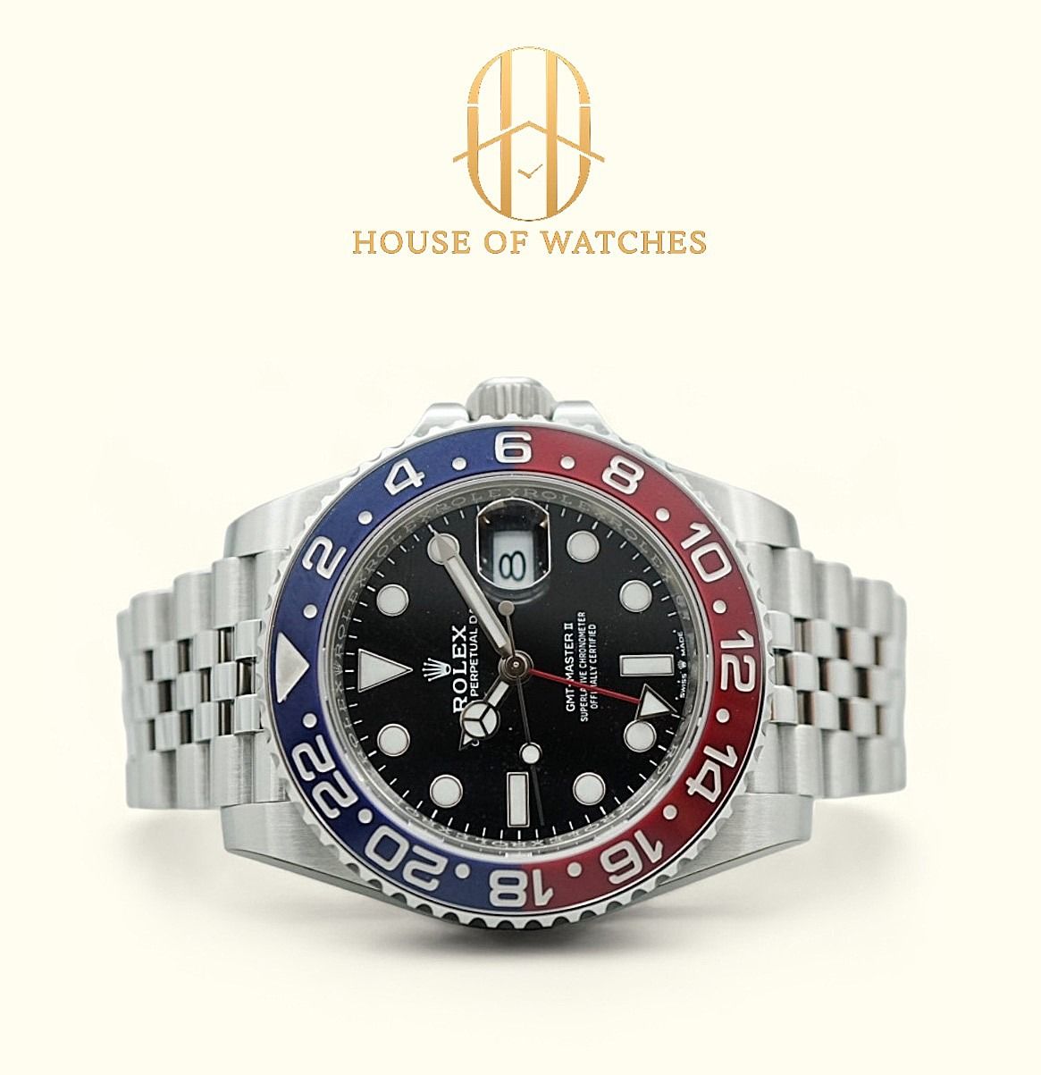 Full Factory Stickers Brand New February 2026 Rolex GMT Master II Pepsi ...