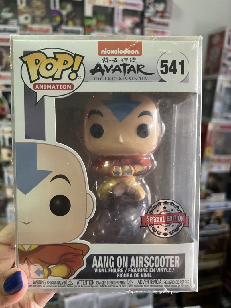 Funko pop! Animation Avatar the Last Airbender Aang on Airscooter #541 ...