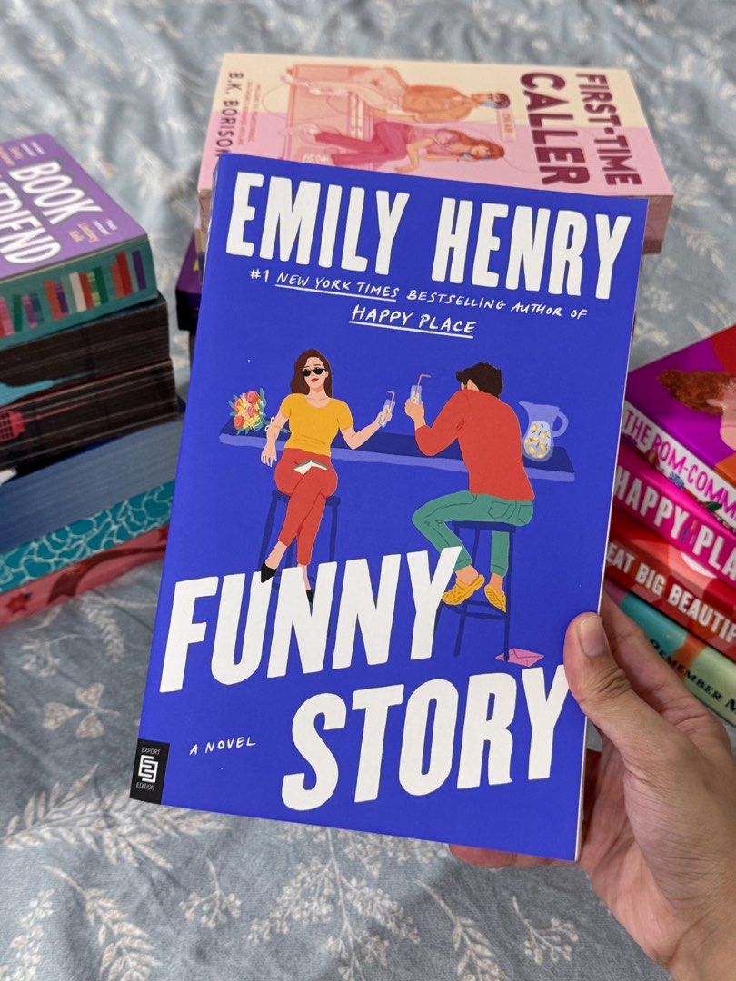 Funny Story by Emily Henry (Category: Storybooks) located in San Jose. Submitted by lizbuxbaum (Listing ID 1471084475, Image 1). Description: - Condition: VGC with Fully B tag, with very minimal dirt on top edge - No lowballing - No rush shipping MOP: Gcash, Maya MOD: J&T, LBC (door to door, COP) DM for any questions. 💙.