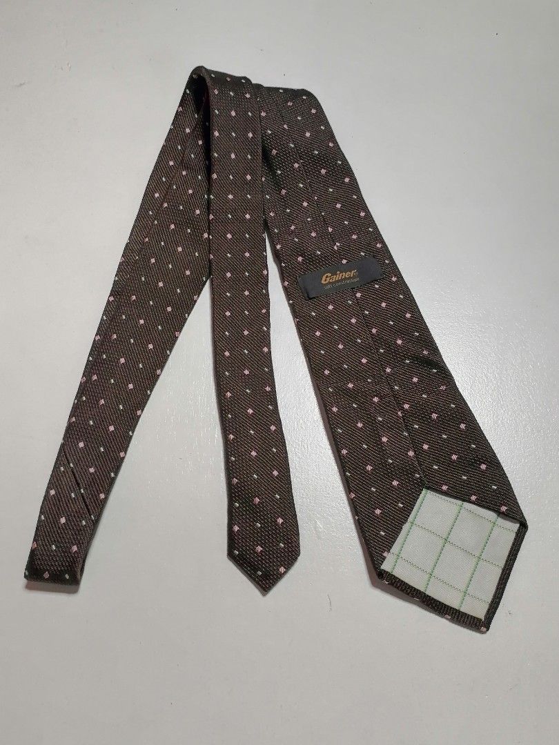 Gainer + Geometric Patchwork Abstract Design + G-MA Japan Neckties (Category: Ties) located in San Mateo. Submitted by arrowscrap_delight (Listing ID 1471021937, Image 2). Description: Gainer + Geometric Patchwork Abstract Design + G-MA Neckties Gainer Verygood Condition Made in Japan 100% Silk Length : 150.5cm (59.25") Width : 9cm (3.5 ") No Issues Need to Iron Geometric Patchwork Abstract Design Verygood Condition No Brand Made in Japan 100% Po