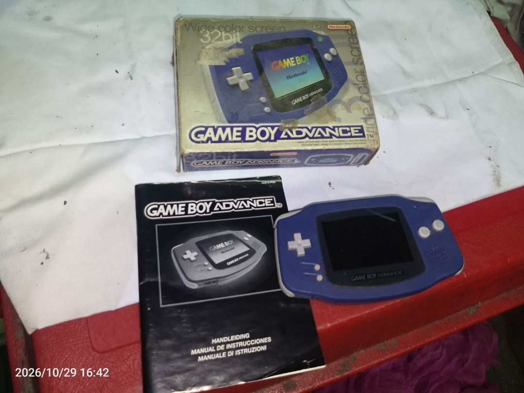 Game boy advance (Category: Nintendo) located in Quezon City. Submitted by gentlewind_f0e75e (Listing ID 1471100017, Image 2). Description: Complete with box and manual gameboy advance working condition without games included. With light burn on screen shown on pics but still presentable price is fix. For sure buyer call or txt me 0947fivefivefive663zero. Makati area or place nearby meetup shipping available in buyera expenses.