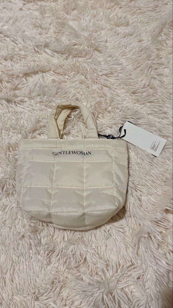 Gentlewoman Mini Puffer Tote (Category: Tote Bags) located in Pasay City. Submitted by erinsclosetph (Listing ID 1471046388, Image 2). Description: Gentlewoman Mini Puffer Tote Excellent preloved condition. Comes with the original tag. More pictures available upon request..