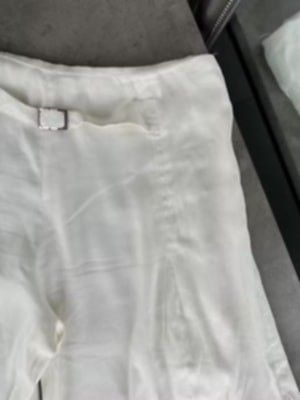 Givenchy OG Pants (Category: Luxury Apparel) located in Pasig City. Submitted by lhadyjil01 (Listing ID 1471028481, Image 2). Description: > 🤍 GIVENCHY PARIS White Wide Leg Pants - Size 40 > • Brand: Givenchy Paris > • Size: 40 (Fits M-L / Waist 30-32) > • Color: Off-white / Cream white > • Fabric: Linen blend - lightweight & presko > • Condition: Pre-loved, good condition, needs lang plantsa from storage > Location: QC | Can do Lalamove / J&T >
