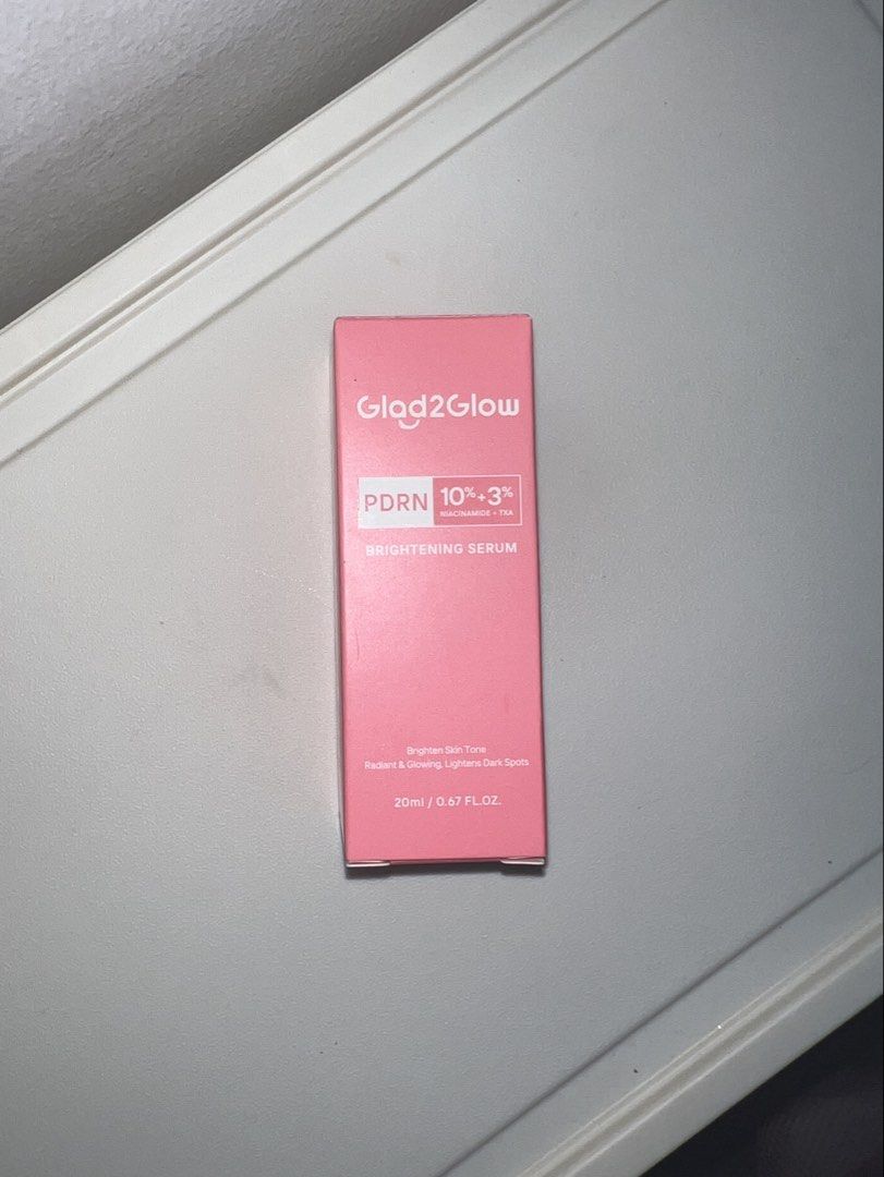 Glad2Glow PDRN Serum (Category: Face Care) located in Bulacan. Submitted by aea_loved (Listing ID 1471031533, Image 1). Description: SRP ₱ 249 only selling for ₱99 - used only few drops on hands - 2030 expiry .