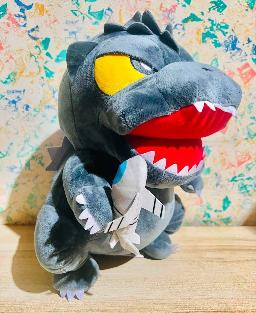 Godzilla Deformed Plush Toys (per item) (Category: Plushies & Soft Toys) located in Taguig. Submitted by lae.onlineshop (Listing ID 1470933554, Image 3). Description: Godzilla Deformed Plush Toys *Both with etiketa but not all has paper tag *THE COLOR MAY SLIGHTLY DIFFER FROM ACTUAL DUE TO LIGHTING AND/OR SCREEN RESOLUTION. *Will be shipped out alightly compressed. Size: approx 32cm(H)x 21cm(W) x 26cm(D) Issue: zero to minimal cleaning needed, AS