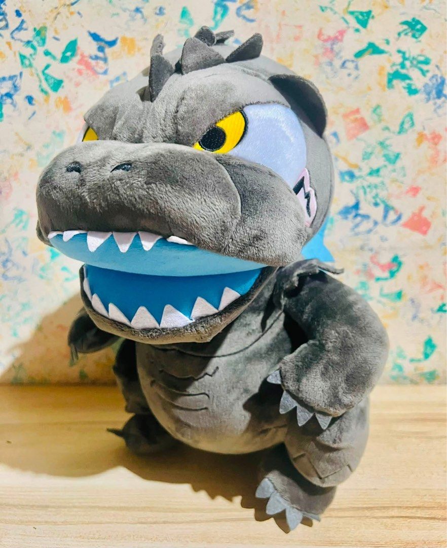 Godzilla Deformed Plush Toys (per item) (Category: Plushies & Soft Toys) located in Taguig. Submitted by lae.onlineshop (Listing ID 1470933554, Image 2). Description: Godzilla Deformed Plush Toys *Both with etiketa but not all has paper tag *THE COLOR MAY SLIGHTLY DIFFER FROM ACTUAL DUE TO LIGHTING AND/OR SCREEN RESOLUTION. *Will be shipped out alightly compressed. Size: approx 32cm(H)x 21cm(W) x 26cm(D) Issue: zero to minimal cleaning needed, AS