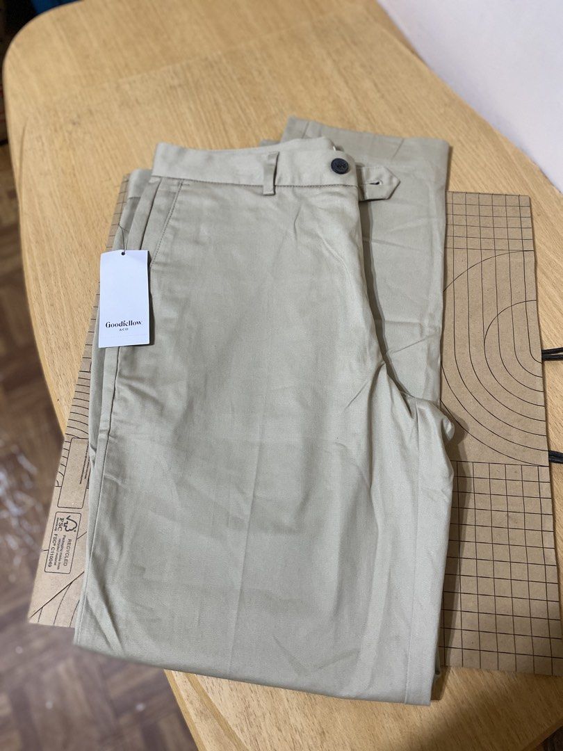 Goodfellow & Co Slim Trouser Khaki Size 32x32 (Category: Other Bottoms) located in Batangas. Submitted by lux_kimmy (Listing ID 1470966622, Image 3). Description: - Brand: Goodfellow & Co - Style: Slim trouser with tapered leg - Size: 32x32 - Color: Khaki - Condition: Brand new with tags (BNWT) - Material: Comfortable stretch fabric - Original Retail Price: $35.00.