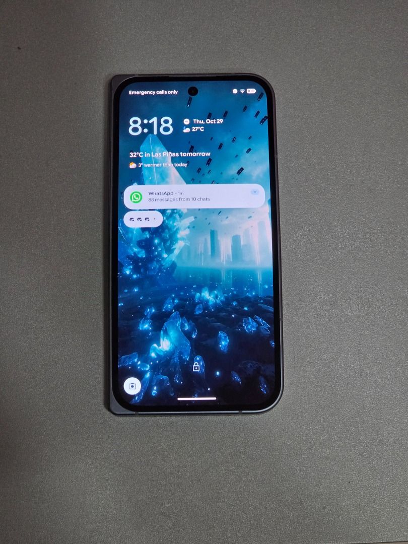 Google Pixel 10 Pro Fold 512GB – Moonstone – Complete with Box – Openline (Category: Google Pixel) located in Bacoor. Submitted by sportsbruhcards (Listing ID 1471063347, Image 2). Description: Selling my Google Pixel 10 Pro Fold in Moonstone, complete with the original box. 📱 Specs Google Tensor G5 16GB RAM | 512GB storage 8" inner + 6.4" cover display Triple rear camera with 5x telephoto Already on Android 17, with years of Pixel updates left 