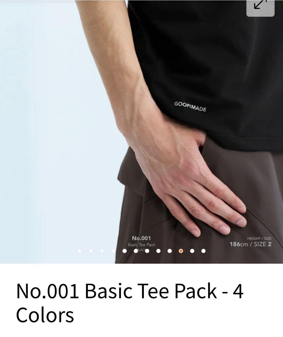 GOOPiMADE No.001 Basic Tee Black (Category: Tshirts & Polo Shirts ) located in Santa Rosa. Submitted by alejon007 (Listing ID 1471043951, Image 2). Description: GOOPiMADE No.001 Basic Tee Black 100% Legit Excellent condition No issues Size fit large 27.5 x 24 oversize PRIC 8⃣8⃣0⃣ PM.
