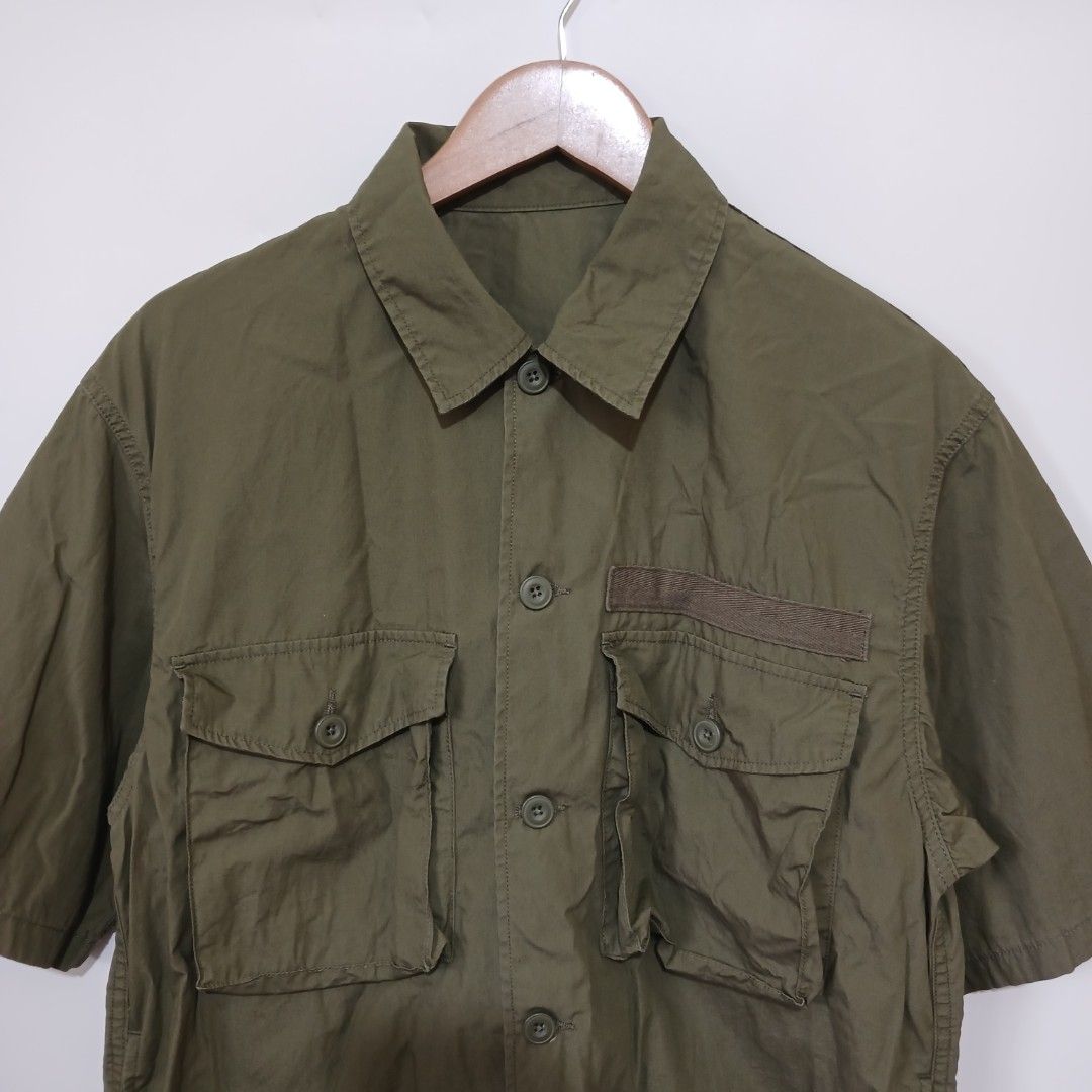 GU OLIVE MILITARY SHIRT (Category: Tshirts & Polo Shirts ) located in Ozamiz City. Submitted by 2nd.sight (Listing ID 1471043579, Image 3). Description: size: small w: 21 l: 27.5 excellent-like new.