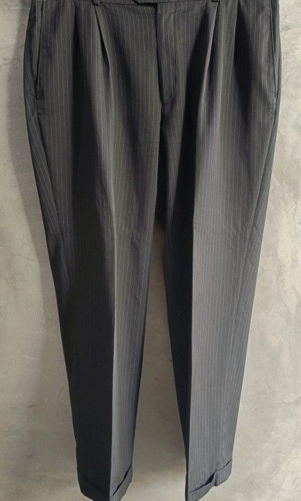 Haggar Mens Black Poly Blend Stripe Design Trouser (Category: Trousers) located in Bacoor. Submitted by nineties_kid (Listing ID 1470971292, Image 2). Description: •==> Haggar Mens Black Poly Blend Stripe Design Trouser Size: XXL Waist size: 38 inches Pants length: 41 inches Pants Rise: 12 inches Leg Opening: 14 inches __________ ▶LBC Cash on Pick-up (C.O.P) Offer nation-wide delivery, as long as there is an LBC branch near your area. ▶LBC C.O.D 