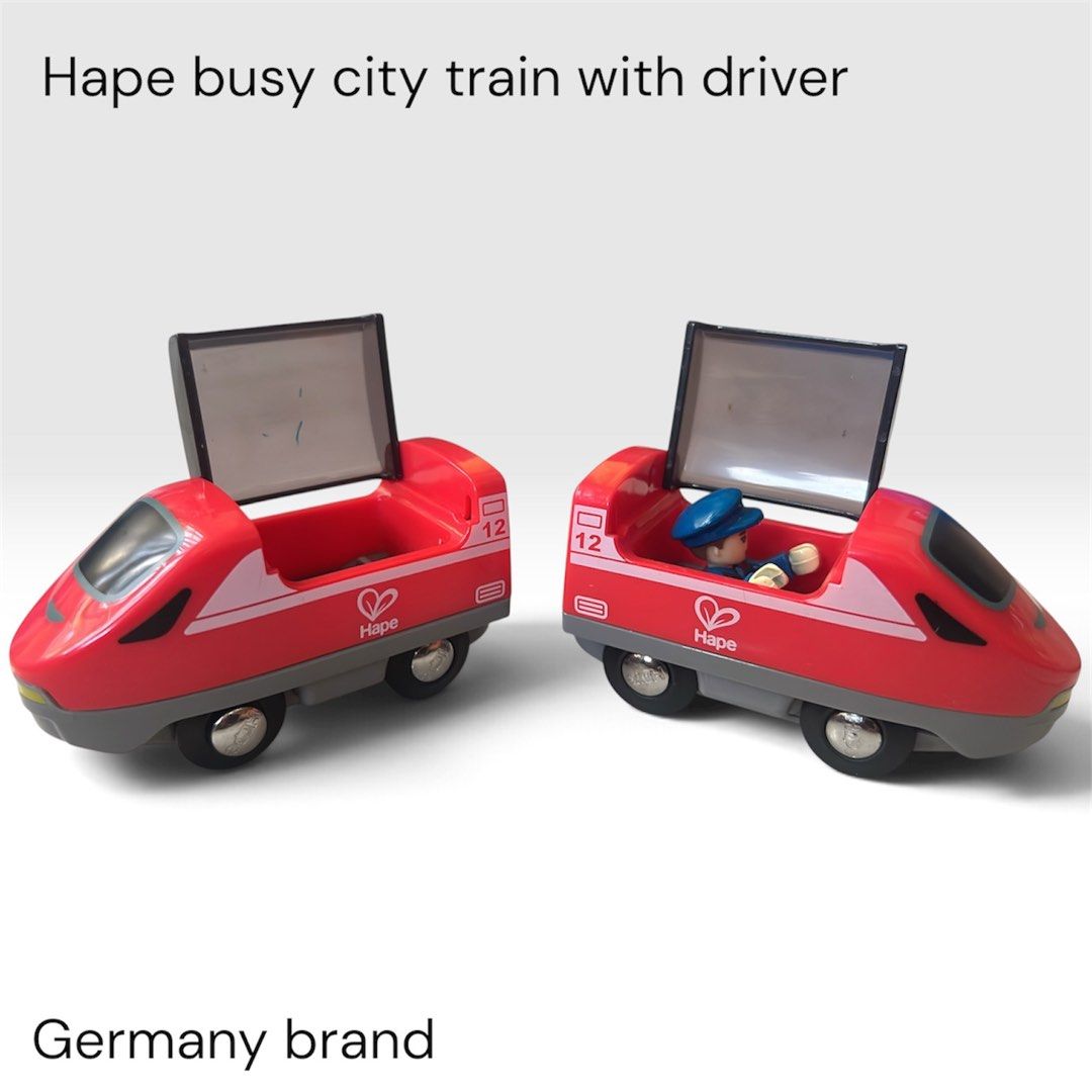Hape busy city train with driver set (Category: Kids Toys) located in Zamboanga. Submitted by lcomprendio26013 (Listing ID 1471073652, Image 2). Description: 2 👁PLEASE READ THE DESCRIPTION BEFORE YOU ORDER OR CHAT ME👍 AUTHENTIC Brand: Hape 📢pay today,ship out tomorrow 📢All picture posted are actual item that will you get 📢📢pg hnd aq makarply dto sa carousel paki messge aq sa peysbuk SEARCH LZ FIGURE AND STUFF📢 .