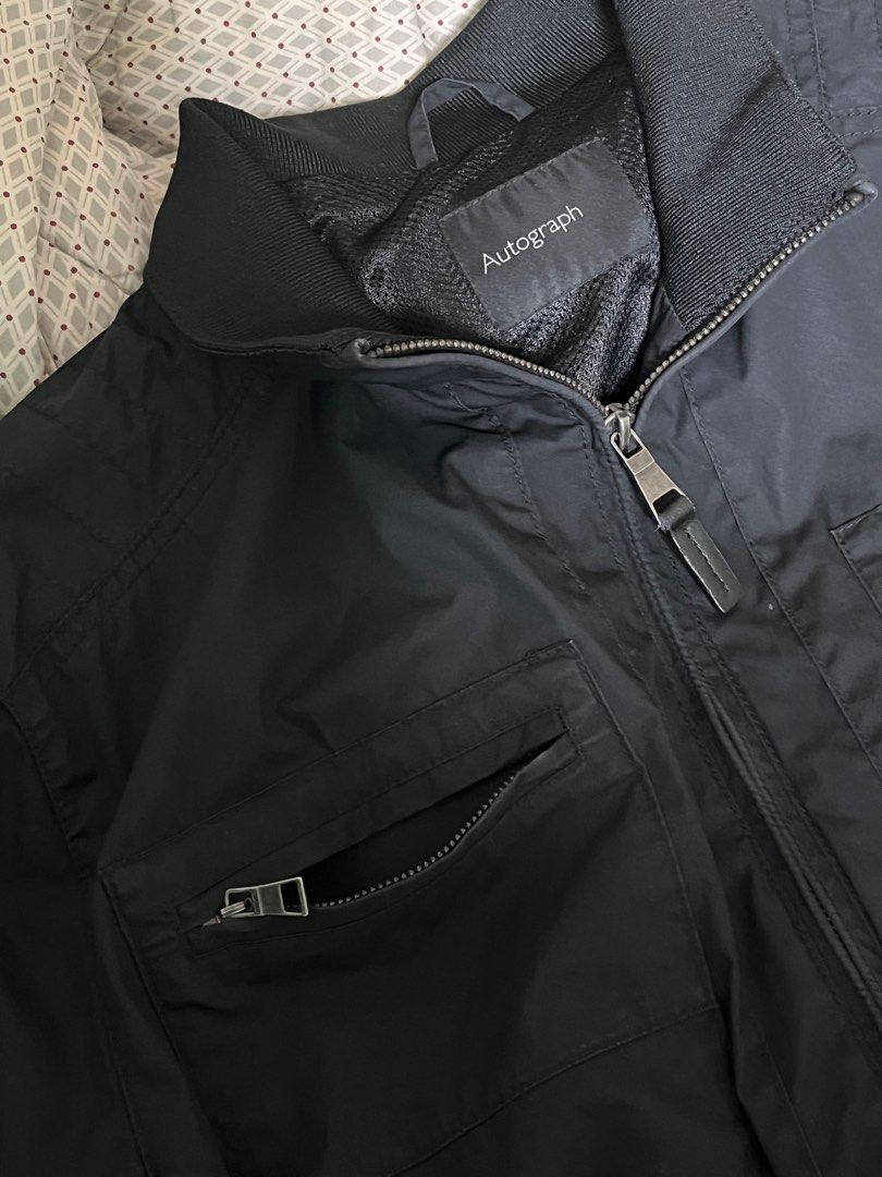 Harrington Motor Jacket (M&S) (Category: Coats, Jackets and Outerwear) located in Manila. Submitted by neloluu (Listing ID 1471077176, Image 3). Description: Authentic M&S Harrington Jacket - preloved item in very good condition - size small L 26 W 19 loc is in mnl can do lbc/lalamove.
