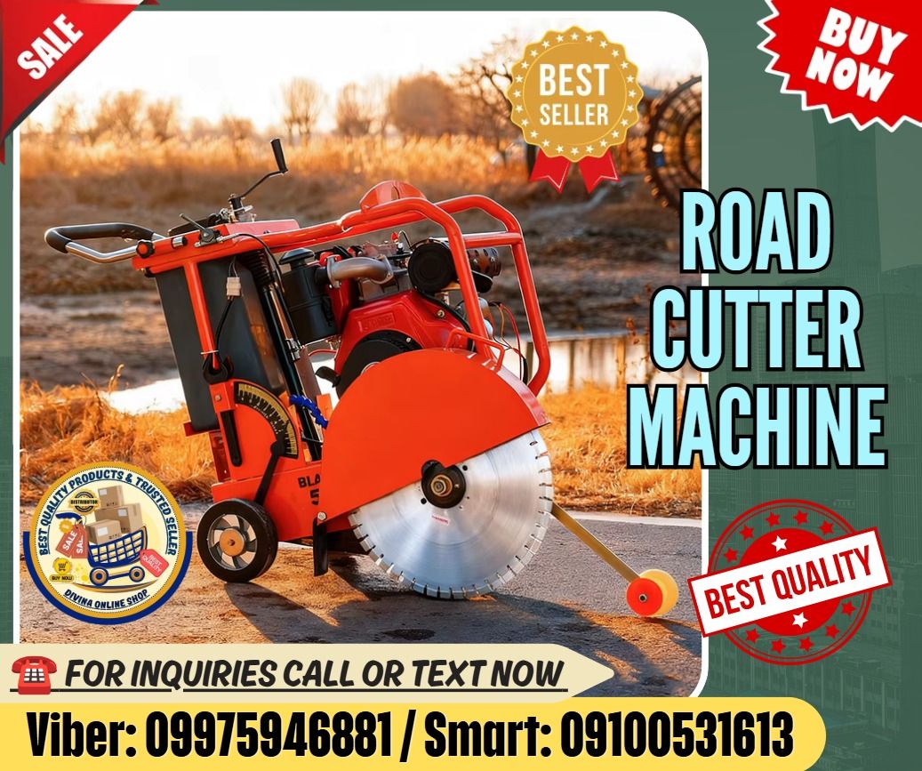 High Quality Q500A Diesel Concrete Cutting Machine (Category: Everything Else Others) located in Manila. Submitted by marielhyn-09975946881 (Listing ID 1470946214, Image 1). Description: 🌏 We Can Deliver Nationwide 👉 AP Cargo, LBC & Lalamove (🛳️ Sea /✈️ Air Freight) Price: 73,800 🔥Q500A Road Cutter Machine Specification: Max depth: 180mm Wheel size: 350-500mm Water tank: 30-45L Applicable engine： Gasoline/Diesel Applicable power：12-15hp Gross