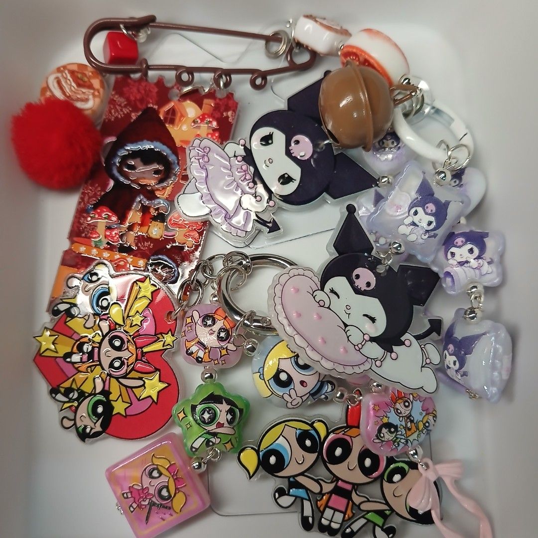 Hirono Keychain Phone / Bag Charms (Category: Character Goods) located in Mandaluyong City. Submitted by carmelaelizalde (Listing ID 1471097601, Image 2). Description: Perfect for Christmas gift 190.00 each 360.00 any 2 530.00 take all Kuromi, Hirono & PPG.