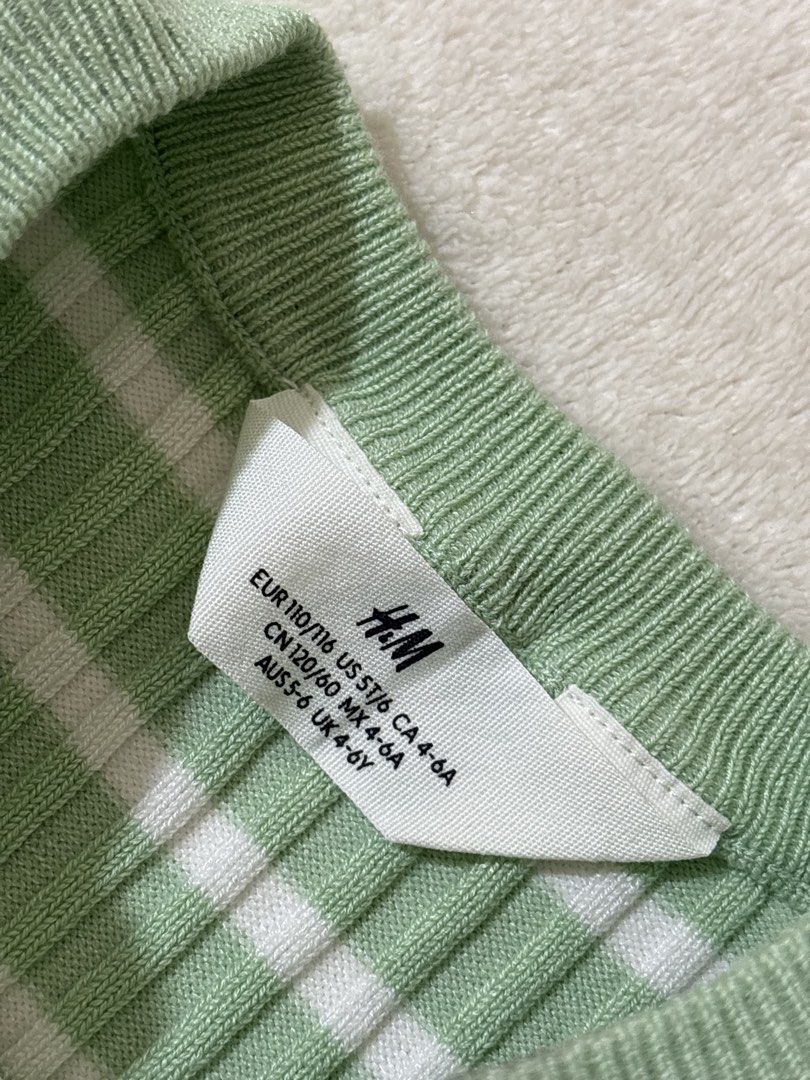 H&M knitted blouse for kids (Category: Babies & Kids Fashion) located in Angeles City. Submitted by my_little_one_ph (Listing ID 1471065127, Image 3). Description: H&M kids Original Used on 1-2x Size 4-6 .