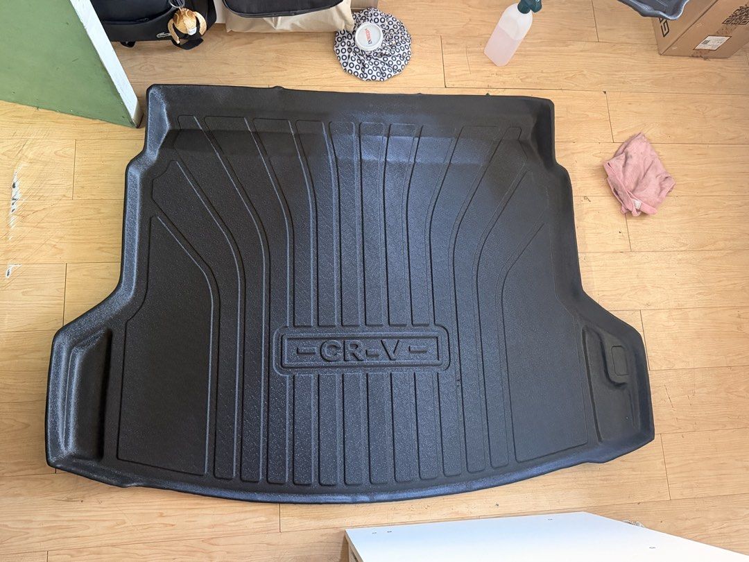 Honda CRV Cargo Tray (Category: Upholstery, Seatcovers and Other Interior Parts and Accessories) located in Quezon City. Submitted by chaelmangibin (Listing ID 1470997012, Image 2). Description: Selling: Honda CR-V (5th Generation [2018-2022]) deep dish cargo tray The bigger one is for the 5-seater variant - ₱400 The smaller one is for the 7-seater variant - ₱300 Selling as a bundle for ₱600 RFS: we already sold out CRV and this arrived after the
