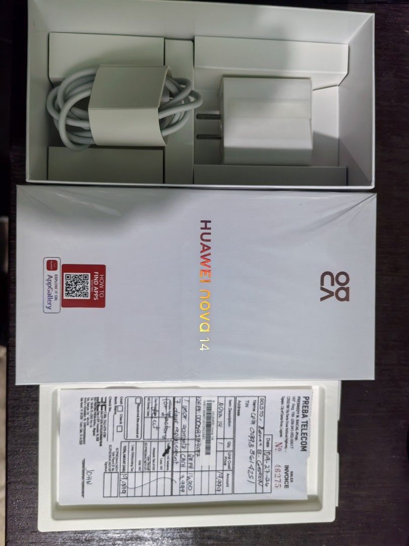 Huawei Nova 14 (Category: Huawei) located in Caloocan City. Submitted by renan.032180 (Listing ID 1471034844, Image 2). Description: 100% smooth 100% Battery Specs sa Pictures provided No Issue Complete set with receipt With Original Case and Screen protector Better to check First prior on purchase Contact 09935614251 .