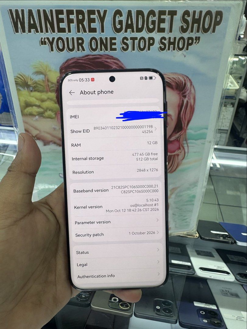 Huawei Pura 80 Pro 512gb (Category: Huawei) located in San Juan City. Submitted by wainefreygadgetshop (Listing ID 1471028040, Image 3). Description: Huawei Pura 80 Pro 12/512 (PLEASE SEARCH MO NALANG FULL SPECS) ALL GOODS AT WORKING NO REPAIR HISTORY NO HIDDEN ISSUE GAMING PHONE PEDE PANG BACK UP PHONE SCREEN TESTED SIGNAL TESTED CAMERA SOBRANG LINAW HONEST ISSUE ILALAGAY SA NOTE KUNG MERON MAN PARA AWARE KA! MAKINIS PEDE SA MAARTE 100% SMOOTH T