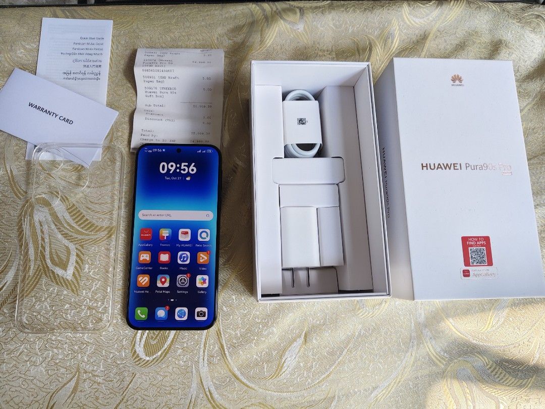 huawei pura 90s pro (Category: Huawei) located in Angono. Submitted by ellainebaste (Listing ID 1470940137, Image 1). Description: complete with receipt 4 days old no issue like new no issue... need lang ng cash .
