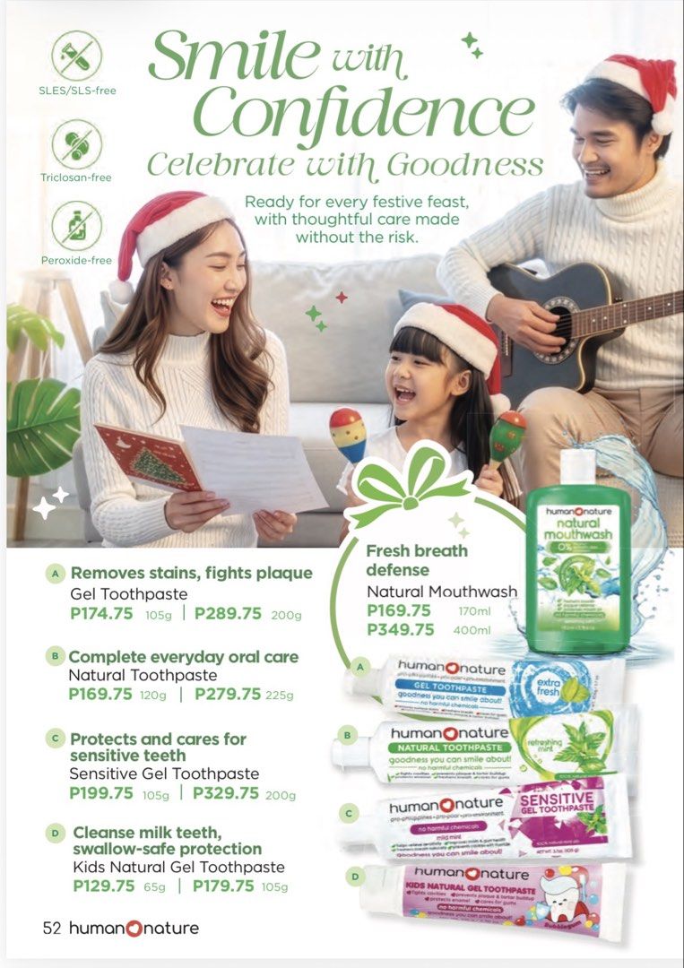 Human Nature (Category: Body Care) located in Muntinlupa City. Submitted by tinry (Listing ID 1470949053, Image 3). Description: Prices posted in the pictures.