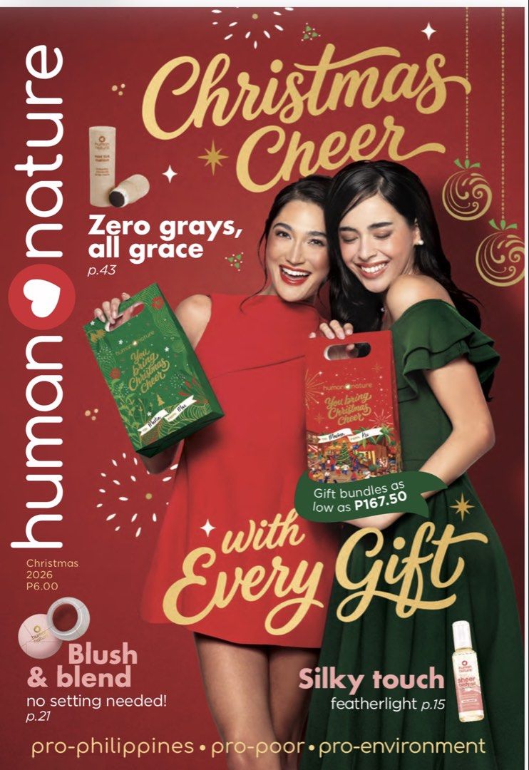 Human Nature Christmas Cheer Gift Bundles (Category: Body Care) located in Muntinlupa City. Submitted by tinry (Listing ID 1470949972, Image 1). Description: Prices posted in the pictures.
