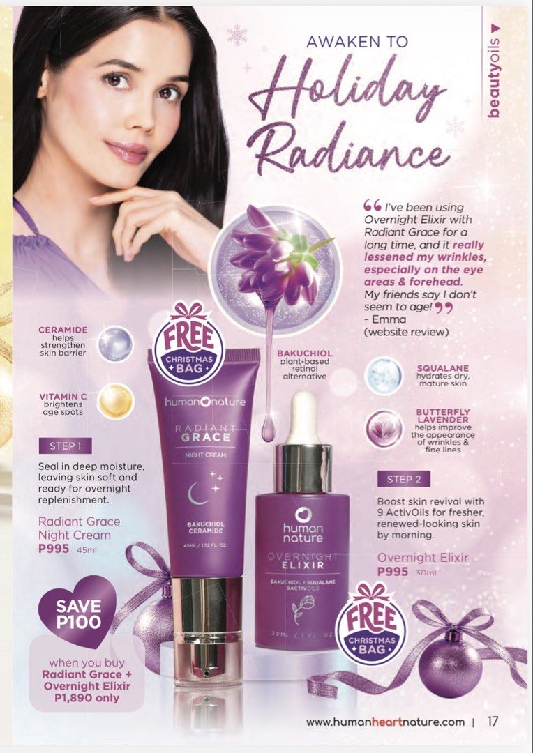 Human Nature products (Category: Body Care) located in Muntinlupa City. Submitted by tinry (Listing ID 1470949866, Image 3). Description: - Shade: Rose (4g jar) - Condition: Brand new - Formula: Creamy texture that sets into a velvety powder finish - Skin Benefits: Infused with ceramide NP, squalane, and postbiotics for microbiome balance - Finish: Gives a natural, healthy flush.