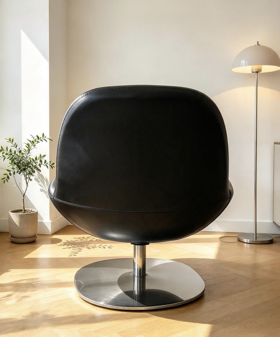 Ikea Tirup Swivel Chair (Category: Chairs) located in Daet. Submitted by cosmicshark-9105 (Listing ID 1471030389, Image 3). Description: IKEA TIRUP SWIVEL CHAIR black leather Loc: Bicol.