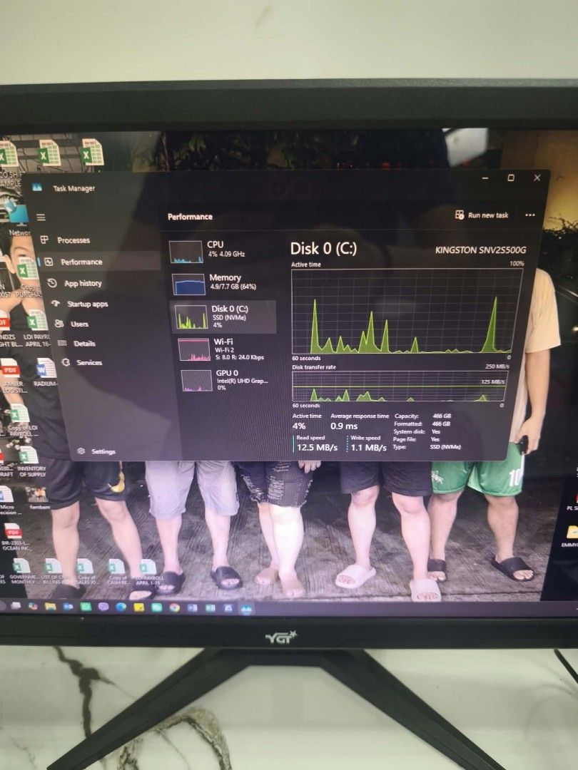 Intel i5-12400 Desktop PC with Monitor, Keyboard and Mouse (Category: Desktops) located in Caloocan City. Submitted by roselpaddayuman87 (Listing ID 1471052257, Image 2). Description: Desktop Computer Intel Core i5 12th gen Windows 11 8GB memory 512GB SSD Intel UHD Graphics No issue No history of repair Makinis Goods for student Goods for Office work Ms office included Ready to use Inclusions: - Cpu - 22 inch monitor - Keyboard - Mouse - AVR - Po