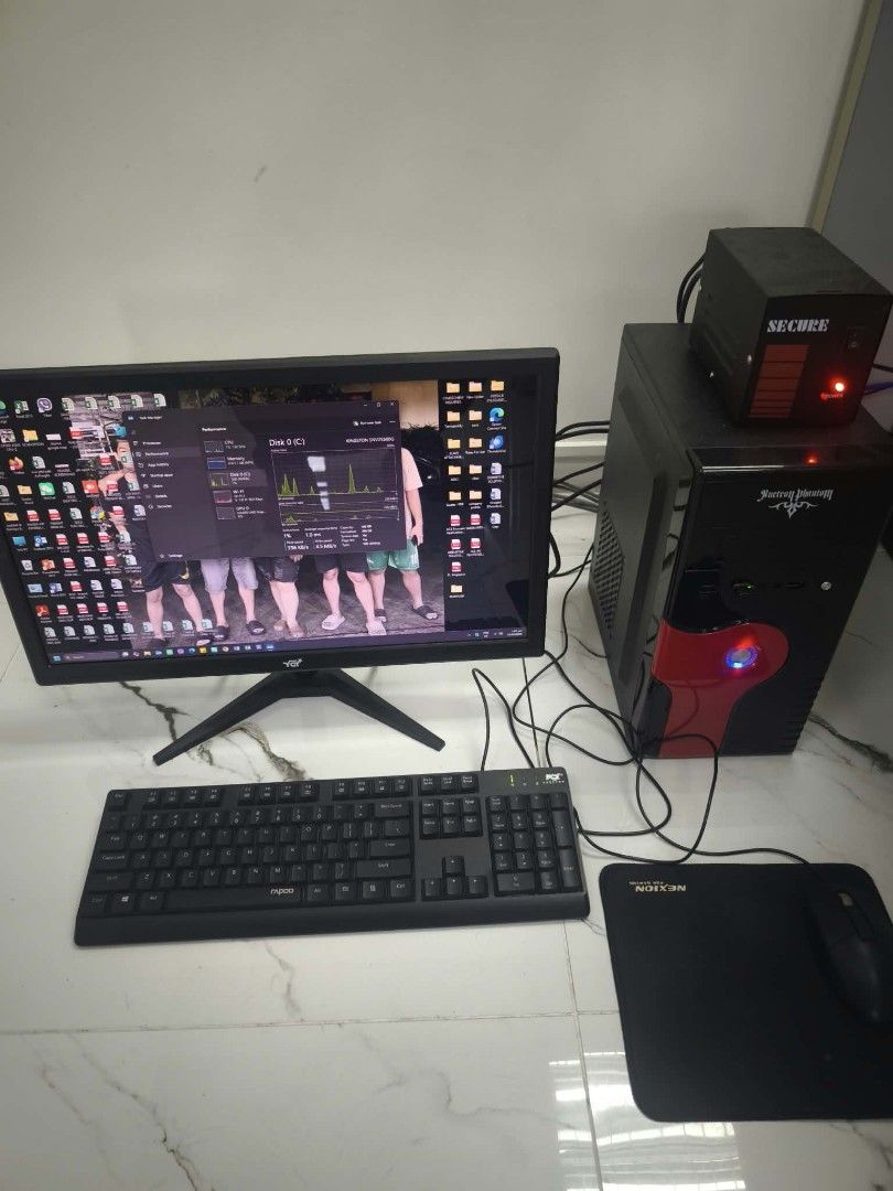 Intel i5-12400 Desktop PC with Monitor, Keyboard and Mouse (Category: Desktops) located in Caloocan City. Submitted by roselpaddayuman87 (Listing ID 1471052257, Image 1). Description: Desktop Computer Intel Core i5 12th gen Windows 11 8GB memory 512GB SSD Intel UHD Graphics No issue No history of repair Makinis Goods for student Goods for Office work Ms office included Ready to use Inclusions: - Cpu - 22 inch monitor - Keyboard - Mouse - AVR - Po