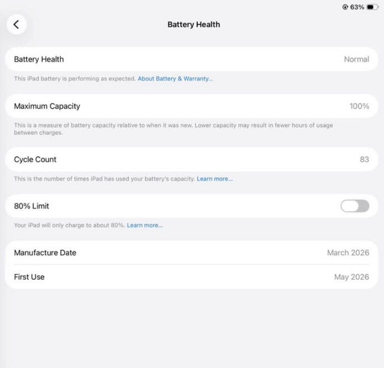 iPad A16 (11th Gen) 256gb Wifi (Category: iPad) located in Mandaluyong City. Submitted by hulyaabdz (Listing ID 1471087057, Image 3). Description: FOR SALE! 26,500 FIX! 5 Months Old iPad A16 (11th Gen) 256gb Wifi Used in PINK ✅Bought last May 2026 ( 5 months ago), Under Apple Warranty until May 2027 ✅No issue,barely used. ✅100% battery health ✅No history of repair Inclusions: Original Box Original Adapter Original Cord Case 26,500 fixed! Unit is 