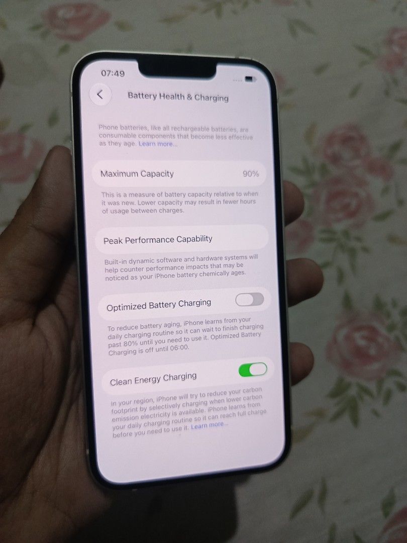 IPHONE 13 128GB FACTORY UNLOCKED (Category: iPhone 13 Series) located in San Juan City. Submitted by samdey (Listing ID 1471021423, Image 2). Description: IPHONE 13 128GB STARLIGHT WHITE SALE OR OPEN FOR SWAP PRICE: 14,800 NEGOTIABLE FACTORY UNLOCKE ANY SIM 5G DATA 90% BATTERY HEALTH NORMALPEAK TRUETONE WORKING FACE ID WORKING BOTH CAMERA MALINAW LCD/BATTERY/CAMERA STILL ORIGINAL TEST TO SAWA WITH CASE CORD NAKATEMPERED SM MANILA OR LRT 1,2 MEET 