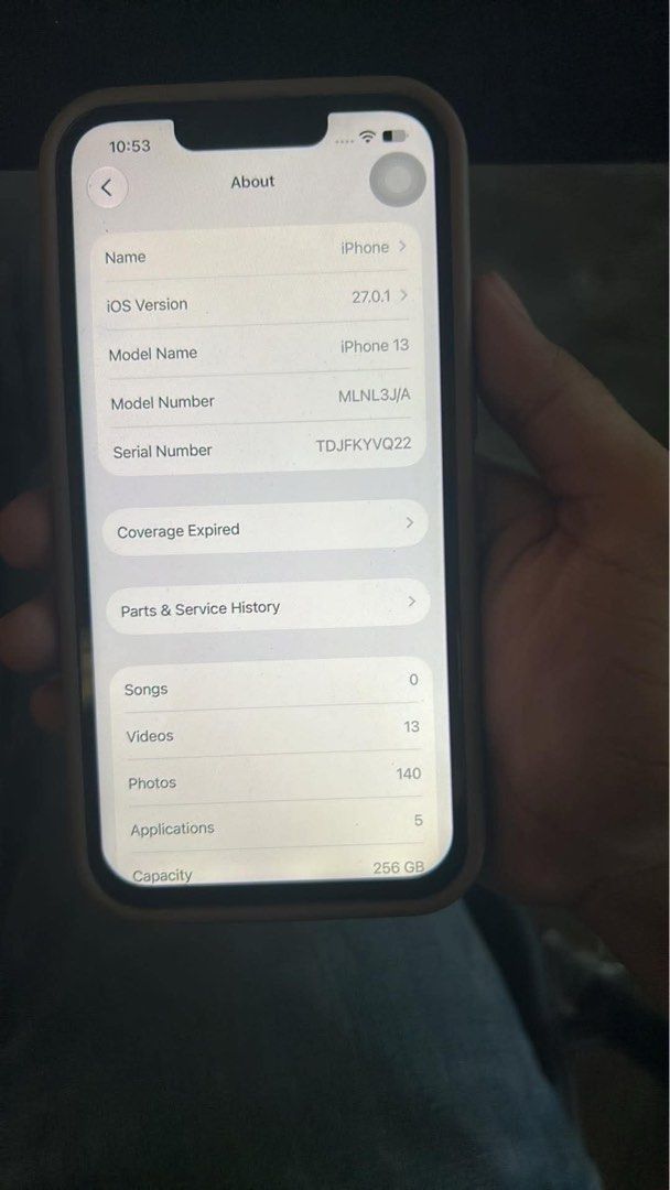 Iphone 13 256gb (Category: iPhone 13 Series) located in Caloocan City. Submitted by mary_444 (Listing ID 1471046331, Image 3). Description: iPhone 13 256gb (product red) 5g READY 0.5 CAMERA CINEMATIC CAMERA SMOOTH WIFI/DATA UNLI RESET NO SIM RESTRICTION TRUETONE FACE ID 100%BH (FLYCDI) GX OLED SCREEN INCLUSIONS: -UNIT -CORD -CASE DIRECT MESSAGE MGA BOSS DELIVERY/HALFWAY -ADD GAS FEE WILLING MEET UP.
