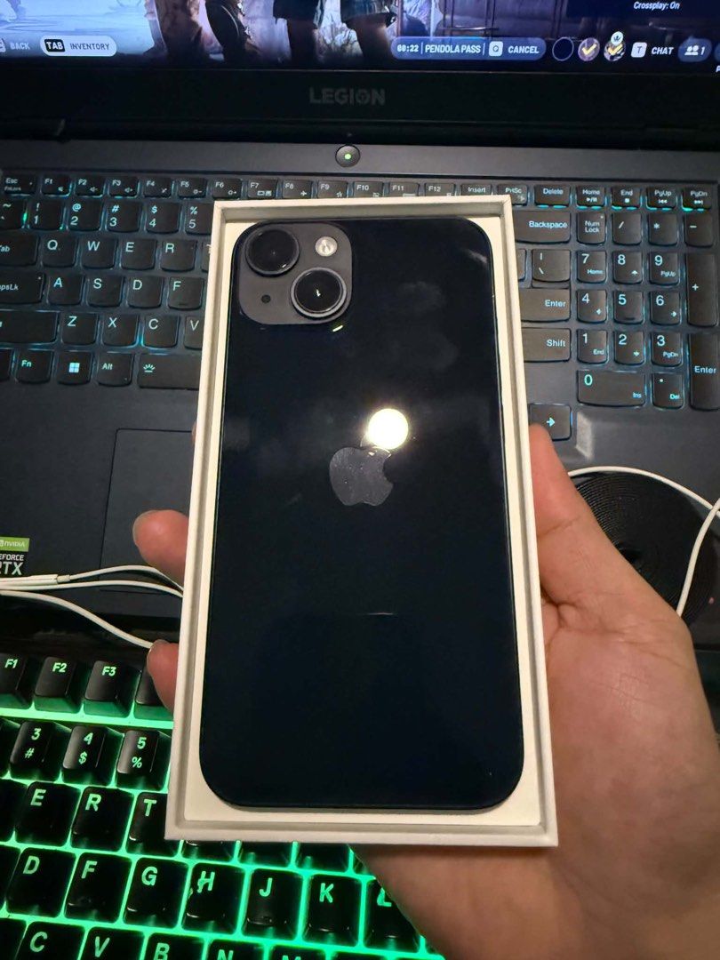 Iphone 14 Midnight (Category: iPhone 14 Series) located in Manila. Submitted by icdkpi (Listing ID 1470950680, Image 1). Description: With box 75% Battery Health All features No dents and Scratches, minimal chipping only as seen on the pictures above No iCloud issue .
