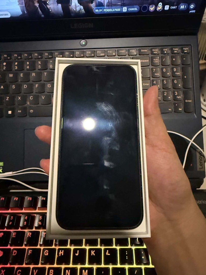 Iphone 14 Midnight (Category: iPhone 14 Series) located in Manila. Submitted by icdkpi (Listing ID 1470950680, Image 2). Description: With box 75% Battery Health All features No dents and Scratches, minimal chipping only as seen on the pictures above No iCloud issue .