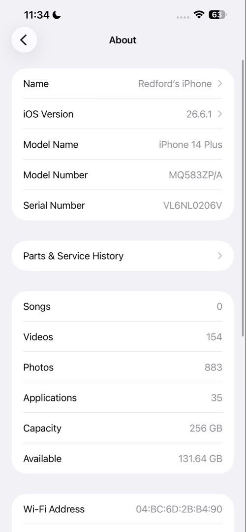 IPhone 14 Plus Blue Z/PA |256gb | Unit only (Category: iPhone 14 Series) located in Rizal. Submitted by gliskor17 (Listing ID 1470963117, Image 3). Description: - Model: iPhone 14 Plus - Color: Blue - Storage Capacity: 256GB - Battery Health: 73% (Important Battery Message displayed, ready for replacement soon)| Still makunat parin, kayo nalang pi mag replace ng battery - True Tone working ✅ - Physical Condition: Excellent, clean screen and back 