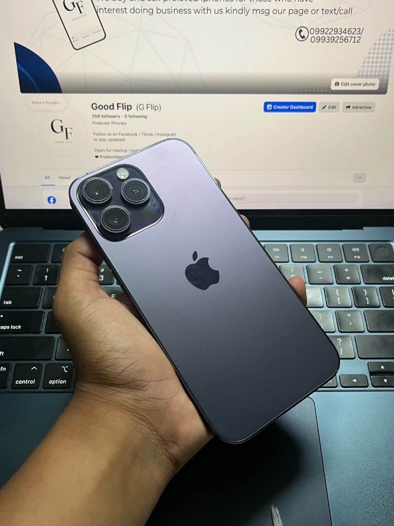 Iphone 14 Pro Max 128gb (Category: iPhone 14 Series) located in Manila. Submitted by japzkie12 (Listing ID 1471067843, Image 1). Description: ‎FS/SWAP: iPhone 14 ProMax 128gb 💜 ‎-Factory unlocked anysim ‎-All working goods ‎-100% new orig batt and orig oled display ‎-NTC Approved PMac🇵🇭 ‎₱27k may bawas pa sa sure buyer pm! ‎ ‎👌🏽Unli Check & Reset upon meetup ‎📍Qc Area open for meetup / pickup / delivery.