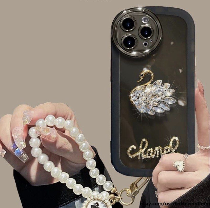 Iphone 14 Pro Max Case (Category: Cases & Sleeves) located in Manila. Submitted by pc.thrift (Listing ID 1471023489, Image 1). Description: Luxury diamond swan iPhone case cover .
