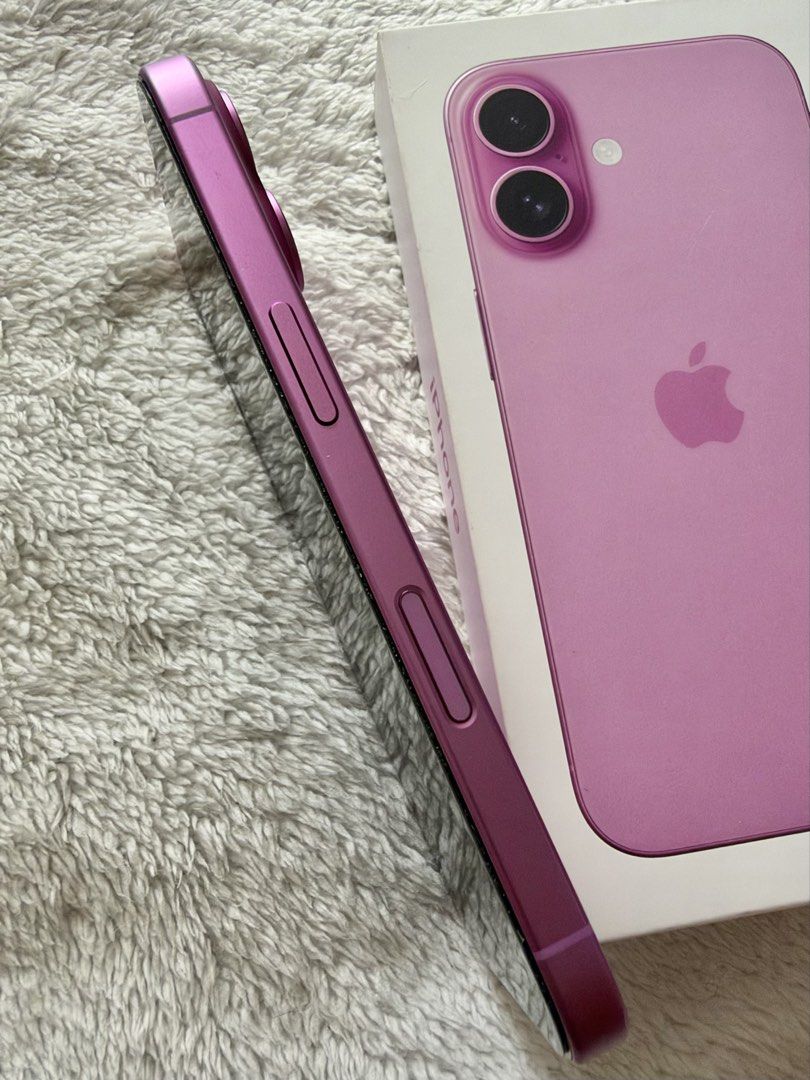 iPhone 16 (Category: iPhone 16 Series) located in Manila. Submitted by tonipatootie (Listing ID 1470962149, Image 3). Description: iPhone 16, 128gb Pink Open line 81% battery health Up to date iOS 27.2 With privacy tempered glass (new) Free 22 phone cases (some still unused) 98% smooth (has super minor scratch on top- check photos attached) No issues! Inclusions: Unit and original box only Location: Sampaloc, Manila.