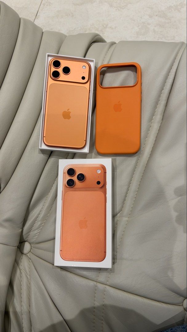 Iphone 17 pro max 1tb (Category: iPhone 17 Series) located in Manila. Submitted by oneboxdaily (Listing ID 1471020493, Image 1). Description: refurbished unit from apple like new w box different serial due to apple repair. have minor scratch on top left corner no issue other than that. .